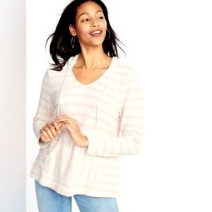 OLD NAVY Pink & White Striped Sweater